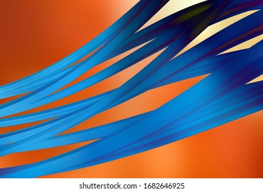 Light Red, Yellow vector glossy abstract backdrop. Modern abstract illustration with gradient. Completely new design for your business.