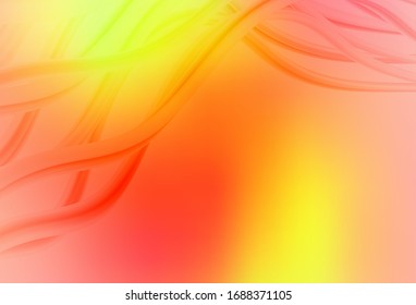 Fondo abstracto brillante de color rojo claro, vector amarillo. Ilustración abstracta colorida con degradado. Fondo para los diseños.
