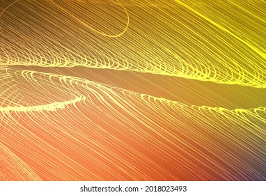 Light Red, Yellow vector glossy abstract layout. Colorful abstract illustration with gradient. Background for a cell phone.