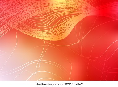 Light Red, Yellow vector glossy abstract backdrop. Colorful illustration in abstract style with gradient. Elegant background for a brand book.