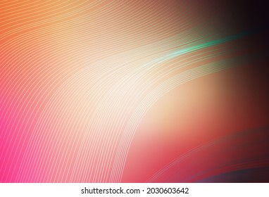 Light Red, Yellow vector glossy abstract layout. Modern abstract illustration with gradient. Elegant background for a brand book.