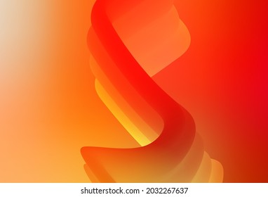 Hellroter, gelber, glänzender, abstrakter Hintergrund. Eine elegante, helle Illustration mit Farbverlauf. Das beste unscharfe Design für Ihr Unternehmen.