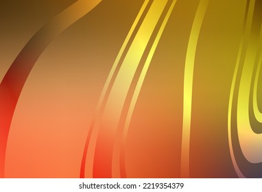 Light Red, Yellow Vector Glossy Abstract Background. Modern Abstract Illustration With Gradient. New Way Of Your Design.