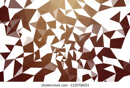 Light Red, Yellow vector gradient triangles texture. Colorful illustration in abstract style with triangles. New template for your brand book.