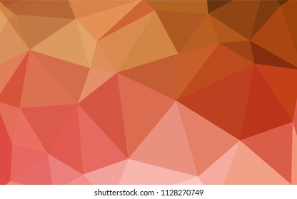 Light Red, Yellow vector gradient triangles texture. Shining polygonal illustration, which consist of triangles. Template for cell phone's backgrounds.