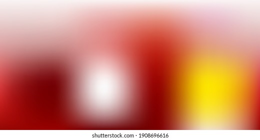 Light Red, Yellow vector gradient blur texture. Blurred abstract gradient illustration in simple style. Your business gesign.