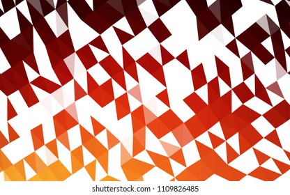 Light Red, Yellow vector hexagon mosaic template. An elegant bright illustration with gradient. A completely new template for your business design.