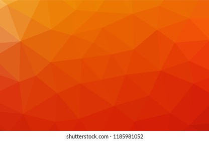 Light Red, Yellow vector hexagon mosaic texture. A vague abstract illustration with gradient. The completely new template can be used for your brand book.