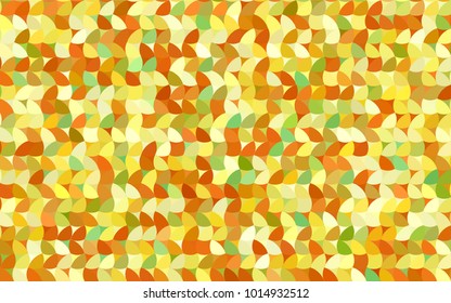 Light Red, Yellow vector illustration which consist of circles. Dotted gradient design for your business. Creative geometric background in halftone style with colored spots.