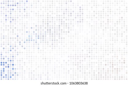 Light Red, Yellow vector illustration which consist of circles. Dotted gradient design for your business. Creative geometric background in halftone style with colored spots.