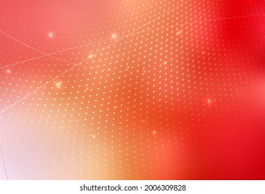 Light Red, Yellow vector Illustration with set of shining colorful abstract circles. Illustration with set of shining colorful abstract circles. Modern template for landing page.