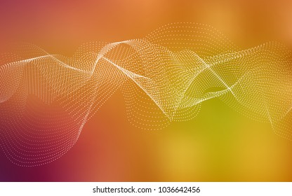 Light Red, Yellow vector layout with circle shapes. Beautiful colored illustration with blurred circles in nature style. Completely new template for your brand book.