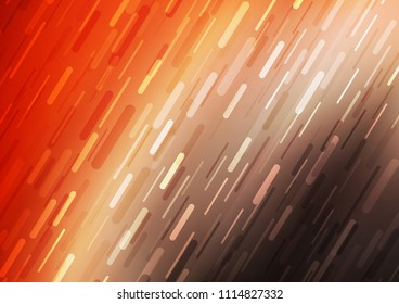 Light Red, Yellow vector layout with flat lines. Glitter abstract illustration with colored sticks. Best design for your ad, poster, banner.