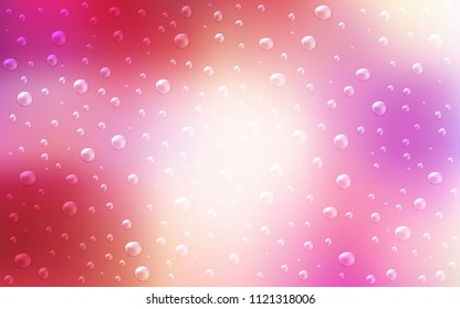Light Red, Yellow vector layout with circle shapes. Abstract illustration with colored bubbles in nature style. Beautiful design for your business natural advert.