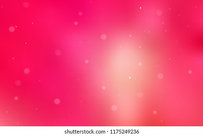 Light Red, Yellow vector layout with circle shapes. Illustration with set of shining colorful abstract circles. Pattern can be used as texture of wallpapers.