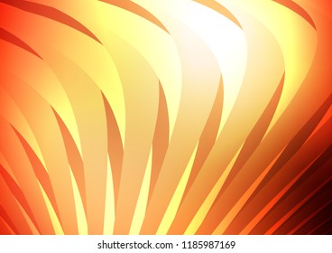 Light Red, Yellow vector layout with flat lines. Decorative shining illustration with lines on abstract template. The pattern can be used for busines ad, booklets, leaflets