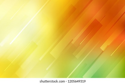 Light Red, Yellow vector layout with flat lines. Glitter abstract illustration with colored sticks. Template for your beautiful backgrounds.