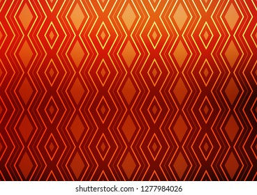 Light Red, Yellow vector layout with lines, rectangle. Colorful lines, squares on abstract background with gradient. Best design for your ad, poster, banner.