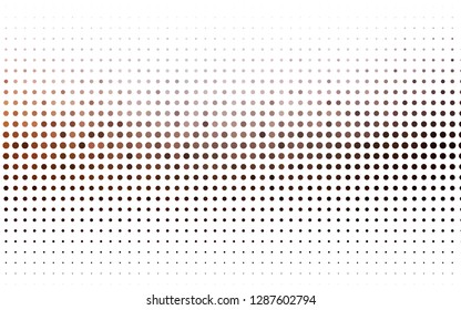 Light Red, Yellow vector layout with circle shapes. Blurred decorative design in abstract style with bubbles. Template for your brand book.