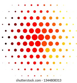 Light Red, Yellow vector layout with circles. Abstract colorful disks on simple gradient background. Design for posters, banners.