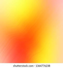 Light Red, Yellow vector layout with curves. Colorful geometric sample with gradient curves.  Best design for your ad, poster, banner.