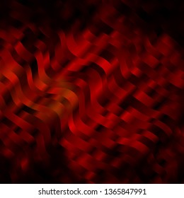 Light Red, Yellow vector layout with wry lines. Colorful illustration, which consists of curves. Pattern for booklets, leaflets.