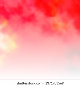 Light Red, Yellow vector layout with cloudscape. Abstract illustration with colorful gradient clouds. Beautiful layout for uidesign.