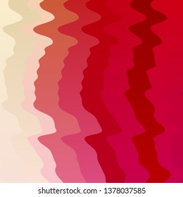 Light Red, Yellow vector layout with wry lines. Brand new colorful illustration with bent lines. Template for cellphones.