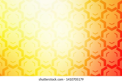 Light Red, Yellow vector layout with wry lines. Shining colorful illustration in simple style. Abstract style for your business design.