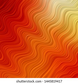 Light Red, Yellow vector layout with circular arc. Gradient illustration in simple style with bows. Pattern for websites, landing pages.