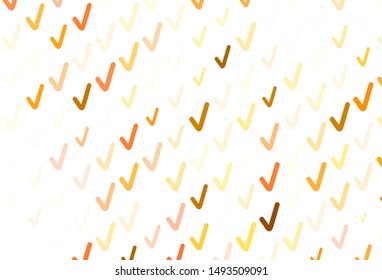 Light Red, Yellow vector layout with wry lines. Brand new colorful illustration in simple style. Pattern for your business design.