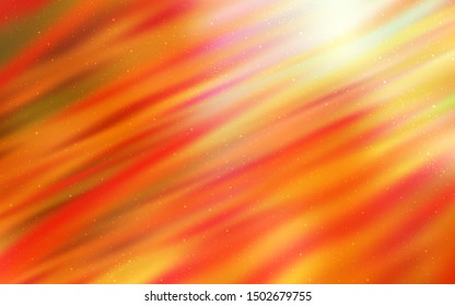 Light Red, Yellow vector layout with cosmic stars. Modern abstract illustration with Big Dipper stars. Smart design for your business advert.