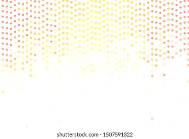 Light Red, Yellow vector layout with curved lines. Geometric illustration in abstract style with gradient.  Abstract style for your business design.
