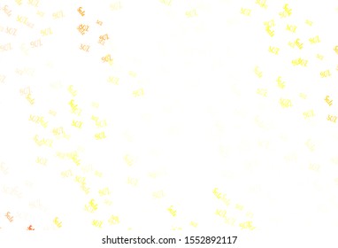 Light Red, Yellow vector layout with discount of 30, 50, 90%. Colored words of sales with gradient on white background. Design for business ads, commercials.