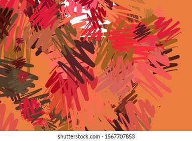Light Red, Yellow vector layout with flat lines. Lines on blurred abstract background with gradient. Smart design for your business advert.