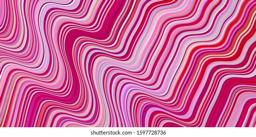 Light Red, Yellow vector layout with wry lines. An elegant bright illustration with gradient. A completely new design for your business.