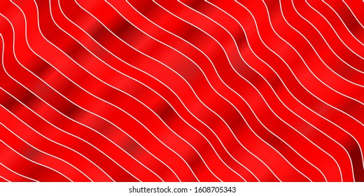 Light Red, Yellow vector layout with circular arc. Bright illustration with gradient circular arcs. Best design for your posters, banners.