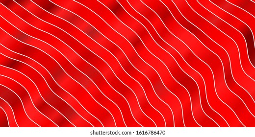 Light Red, Yellow vector layout with circular arc. Bright illustration with gradient circular arcs. Best design for your posters, banners.