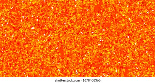 Light Red, Yellow vector layout with beautiful snowflakes. Colorful abstract illustration with snowflakes. Xmas design for business.