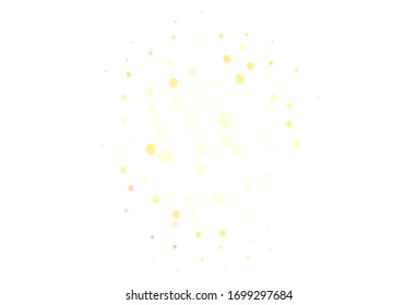 Light Red, Yellow vector layout with circle shapes. Illustration with set of shining colorful abstract circles. Pattern for textures of wallpapers.