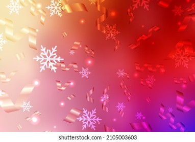 Light Red, Yellow vector layout in New Year style. A colorful design in Christmas style with gradient. Pattern for school, grammar websites.