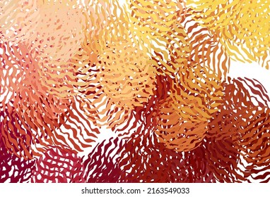 Light Red, Yellow vector layout with bent lines. Colorful gradient illustration in simple style with lines. New composition for your brand book.
