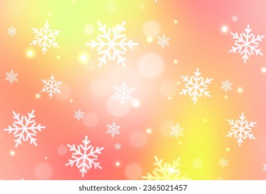 Light Red, Yellow vector layout in New Year style. Abstract gradient illustration with colorful Christmas things. Pattern for school, grammar websites.