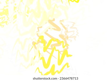 Light Red, Yellow vector layout with curved lines. A circumflex abstract illustration with gradient. A completely new design for your business.
