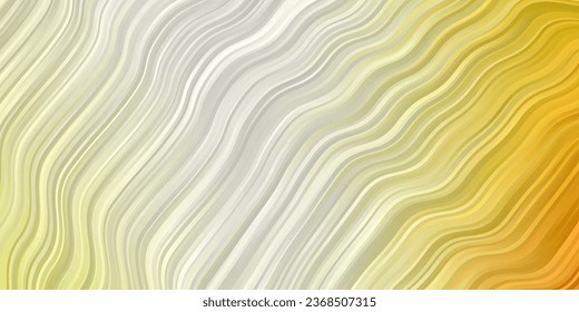 Light Red, Yellow vector layout with circular arc. Bright sample with colorful bent lines, shapes. Pattern for ads, commercials.