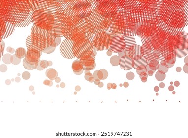Light Red, Yellow vector layout with circle shapes. Blurred bubbles on abstract background with colorful gradient. Design for poster, banner of websites.