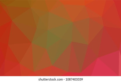 Light Red, Yellow vector low poly layout. A completely new color illustration in a  polygonal style. Brand-new design for your business.
