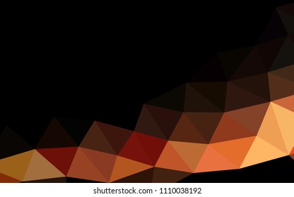 Light Red, Yellow vector low poly low poly. Brand new colored illustration in blurry style with gradient. A completely new template for your business design.