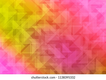 Light Red, Yellow vector low poly layout. A completely new color illustration in a vague style. A completely new template for your business design.