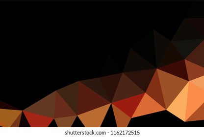 Light Red, Yellow vector low poly layout. Colorful illustration in abstract style with gradient. Brand new style for your business design.